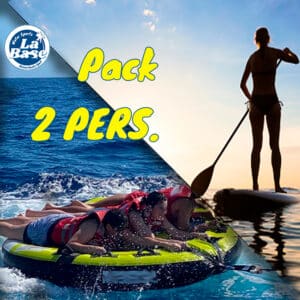 Pack 2 pers. : Bouée + Paddle (ou kayak) (1h)