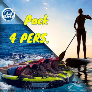 Pack 4 pers. : Bouée + Paddle (ou kayak) (1h)